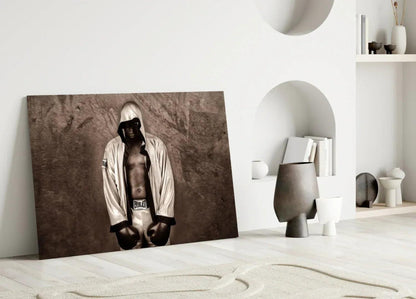 Muhammad Ali Glass Wall Art - LUXARTDECO