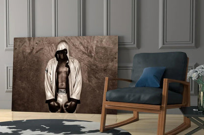 Muhammad Ali Glass Wall Art - LUXARTDECO