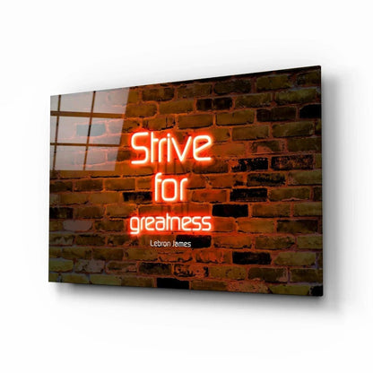 Words of Lebron James Glass Wall Art - LUXARTDECO
