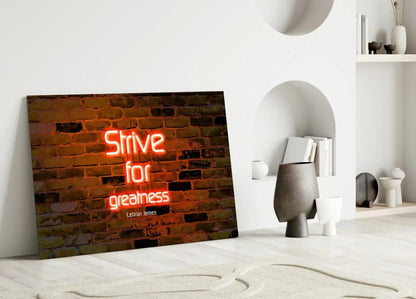 Words of Lebron James Glass Wall Art - LUXARTDECO