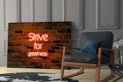 Words of Lebron James Glass Wall Art - LUXARTDECO