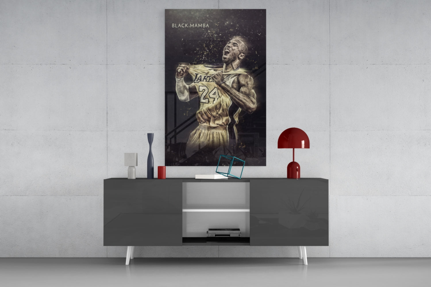 Kobe Bryant Glass Wall Art