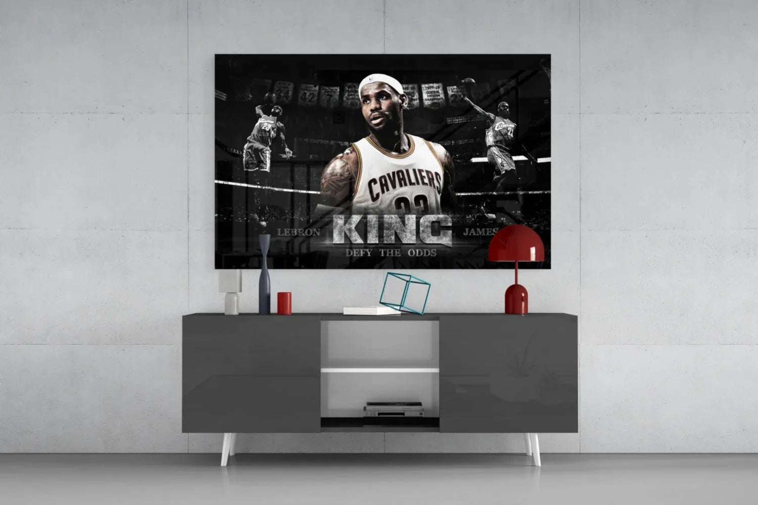 Lebron James Glass Wall Art - LUXARTDECO