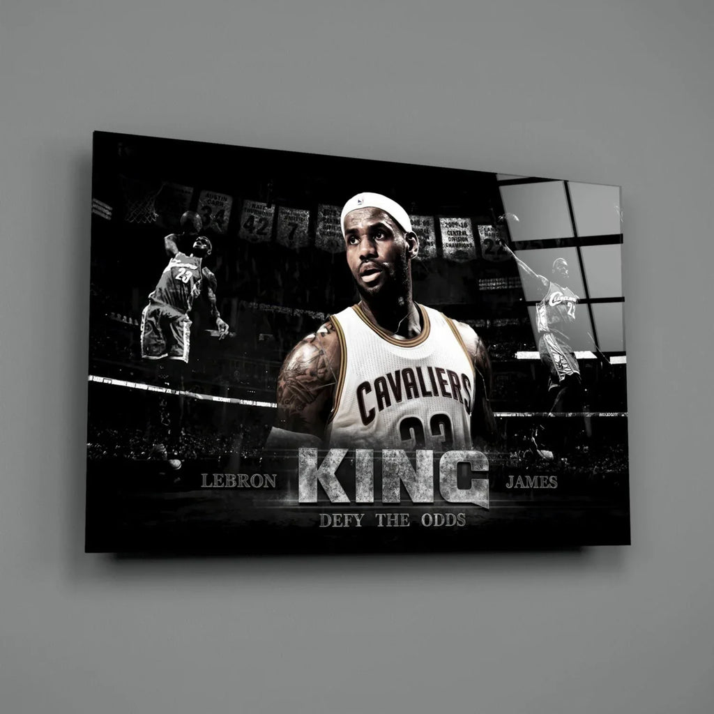 Lebron James Glass Wall Art - LUXARTDECO