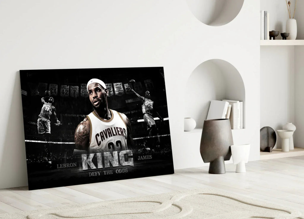 Lebron James Glass Wall Art - LUXARTDECO