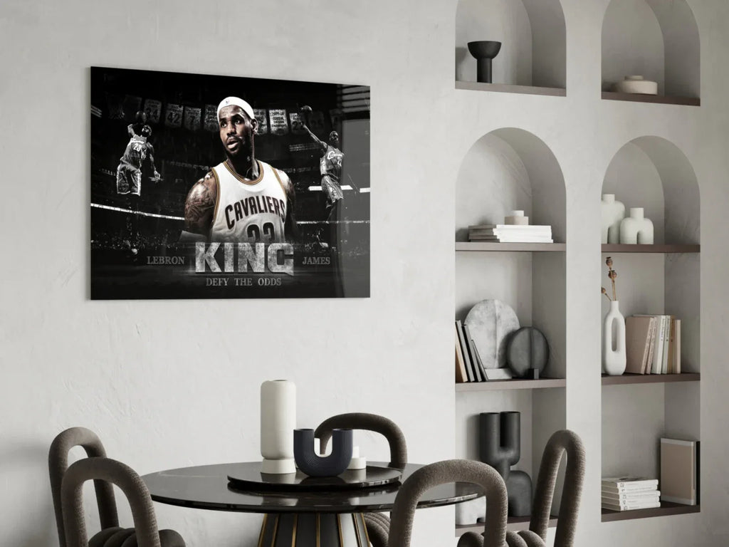 Lebron James Glass Wall Art - LUXARTDECO