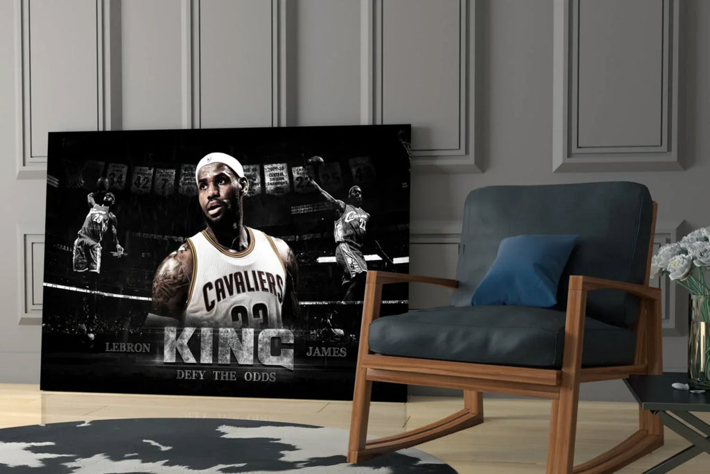 Lebron James Glass Wall Art - LUXARTDECO