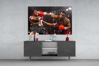 Mike Tyson Glass Wall Art - LUXARTDECO