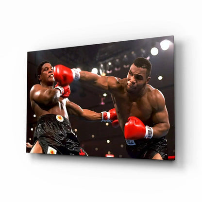 Mike Tyson Glass Wall Art - LUXARTDECO