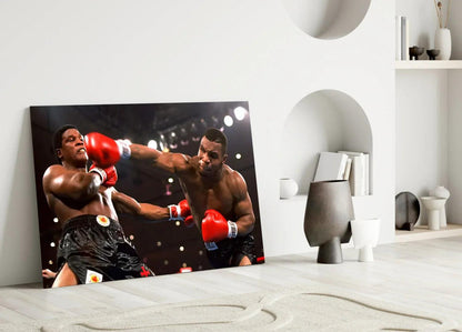 Mike Tyson Glass Wall Art - LUXARTDECO