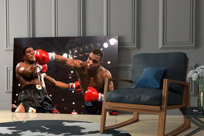 Mike Tyson Glass Wall Art - LUXARTDECO