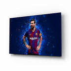 Messi Glass Wall Art