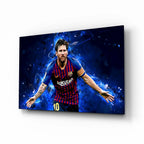 Messi Glass Wall Art - LUXARTDECO