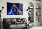 Messi Glass Wall Art - LUXARTDECO