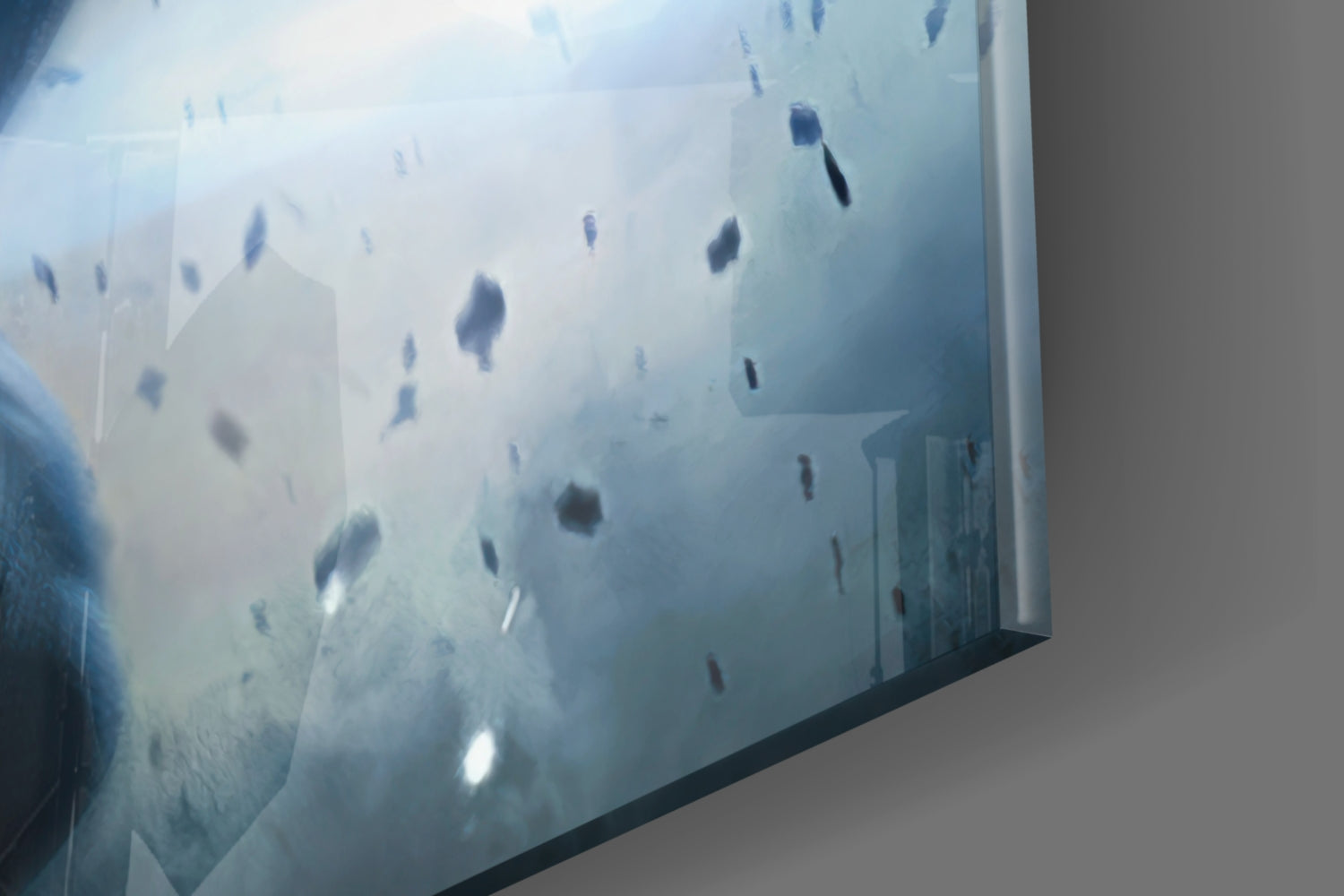 Batman vs Superman Glass Wall Art