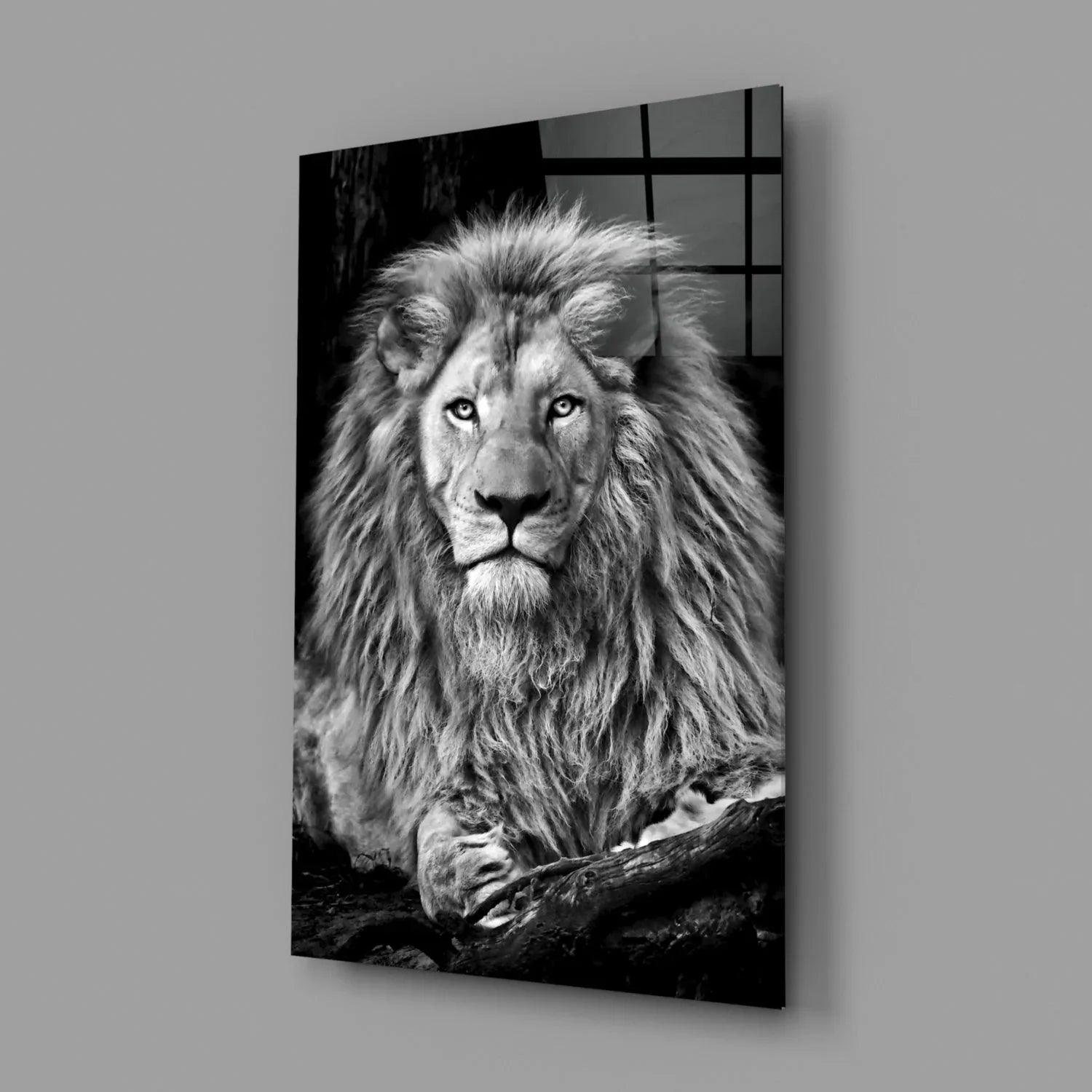 Lion Glass Wall Art - LUXARTDECO