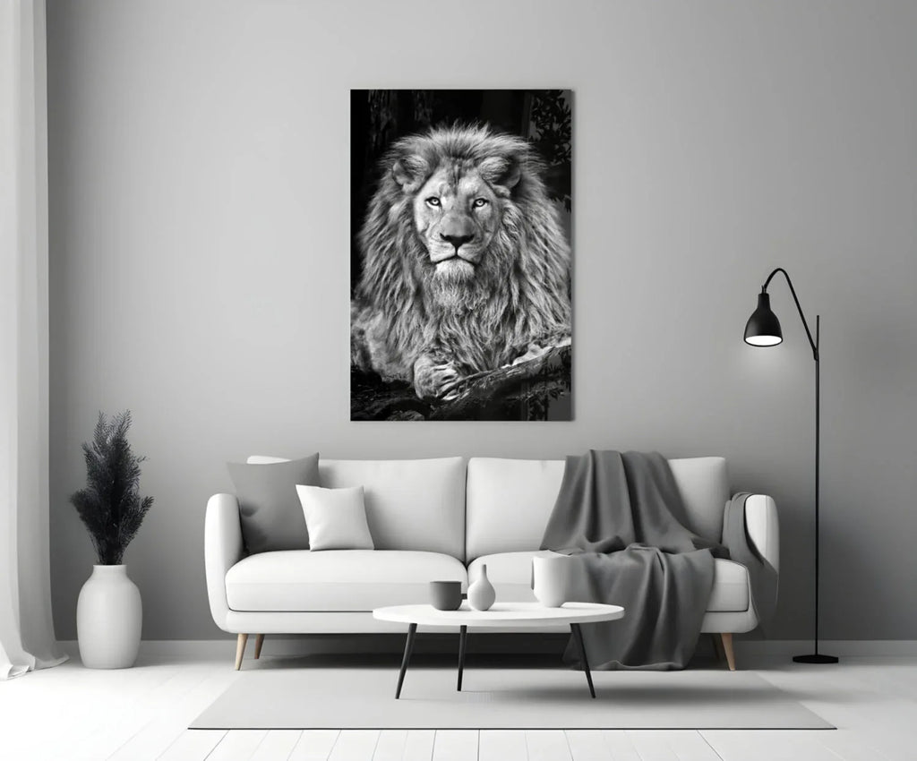 Lion Glass Wall Art - LUXARTDECO