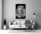 Lion Glass Wall Art - LUXARTDECO