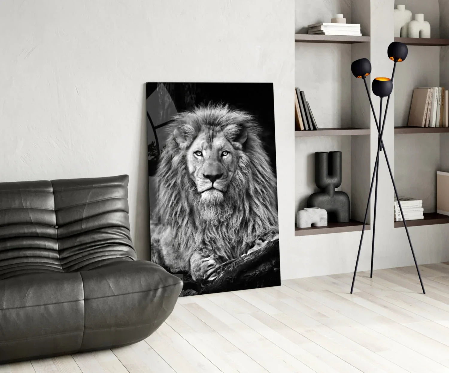 Lion Glass Wall Art - LUXARTDECO