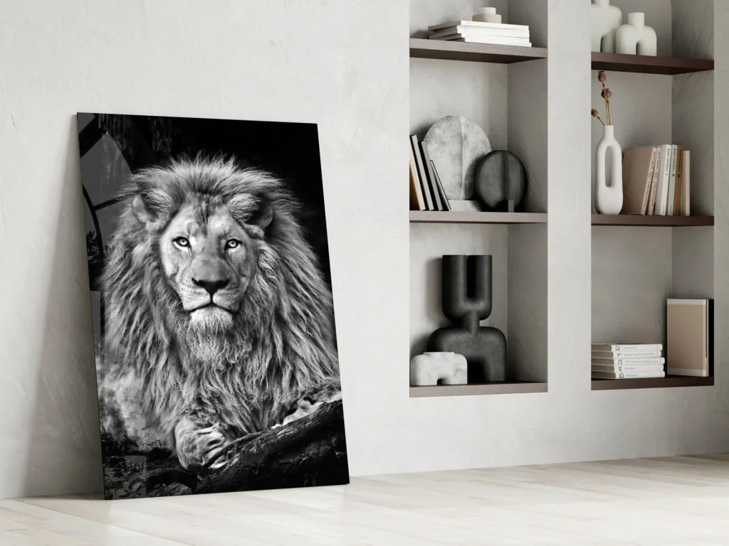 Lion Glass Wall Art - LUXARTDECO