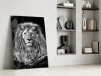 Lion Glass Wall Art - LUXARTDECO