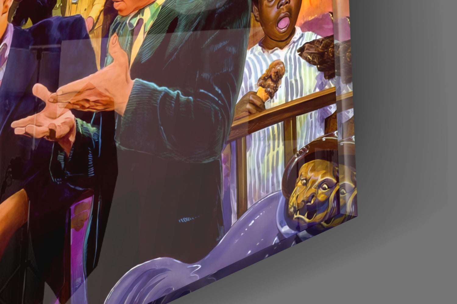 Marilyn Humphrey Theme Park Glass Wall Art