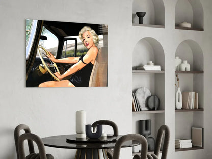 Marilyn Monroe Glass Wall Art - LUXARTDECO
