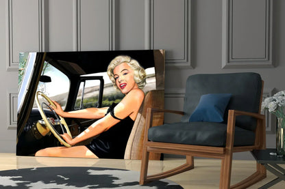 Marilyn Monroe Glass Wall Art - LUXARTDECO