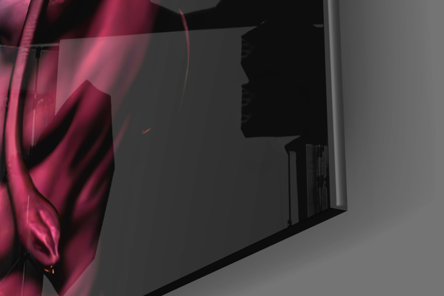 Har Har Mahadev Glass Wall Art