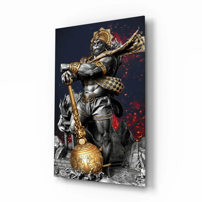 Hanuman Glass Wall Art - LUXARTDECO