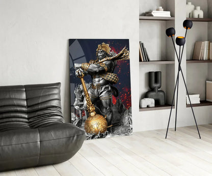 Hanuman Glass Wall Art - LUXARTDECO