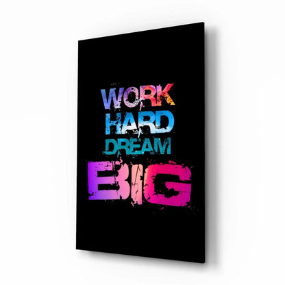 Dream Big Glass Wall Art - LUXARTDECO