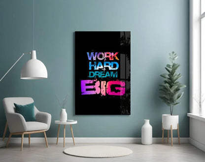 Dream Big Glass Wall Art - LUXARTDECO