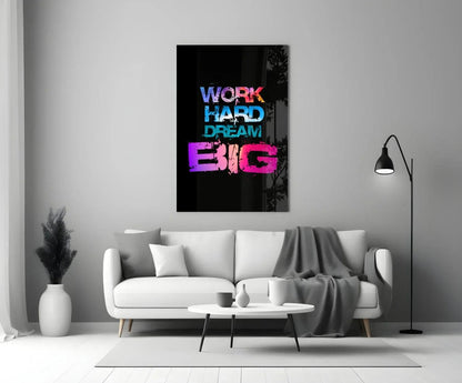 Dream Big Glass Wall Art - LUXARTDECO