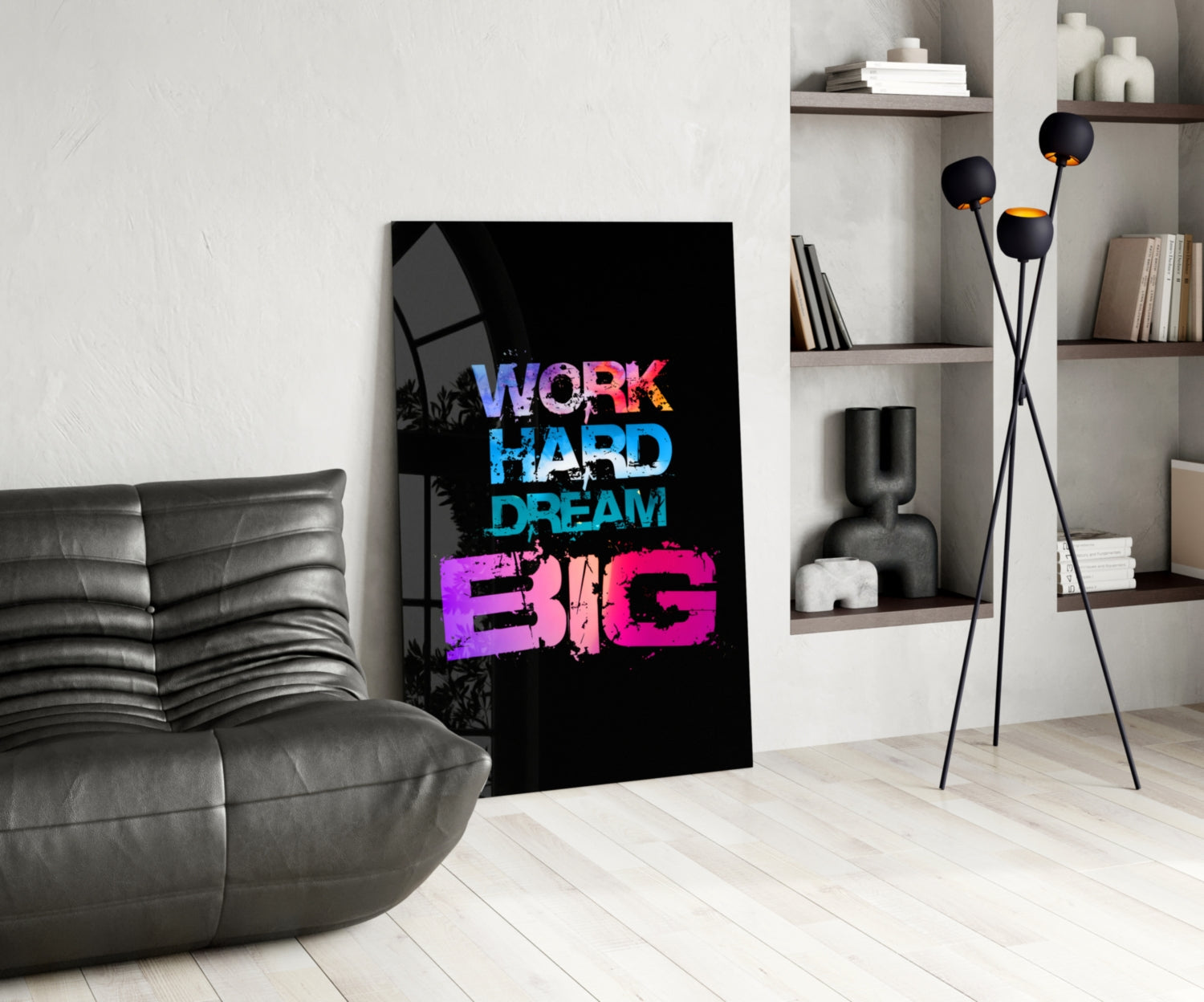 Dream Big Glass Wall Art