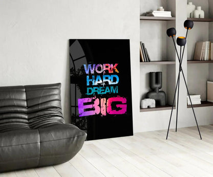 Dream Big Glass Wall Art - LUXARTDECO