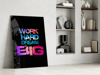 Dream Big Glass Wall Art - LUXARTDECO