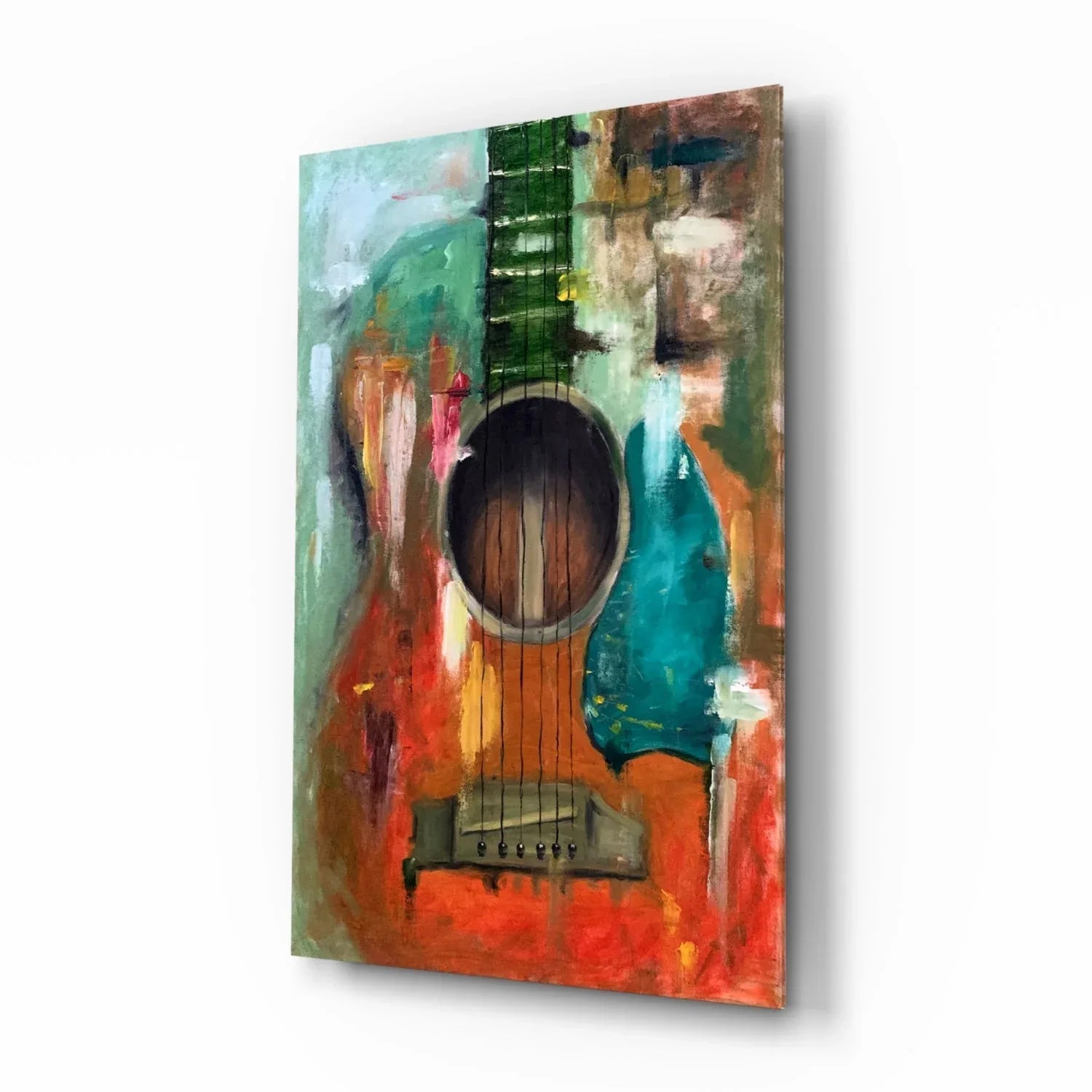 Guitar Glass Wall Art - LUXARTDECO