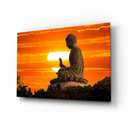 Buddha Glass Wall Art - LUXARTDECO