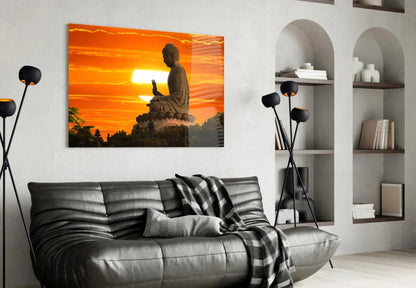 Buddha Glass Wall Art - LUXARTDECO