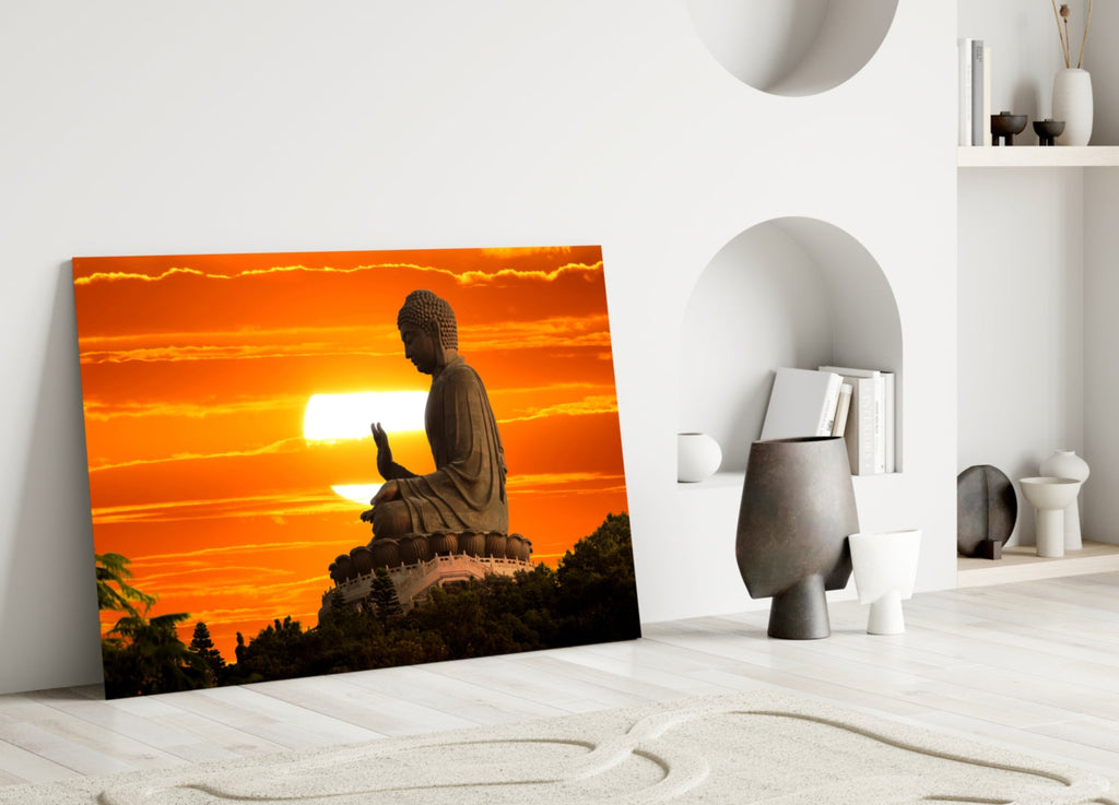 Budha Glass Wall Art