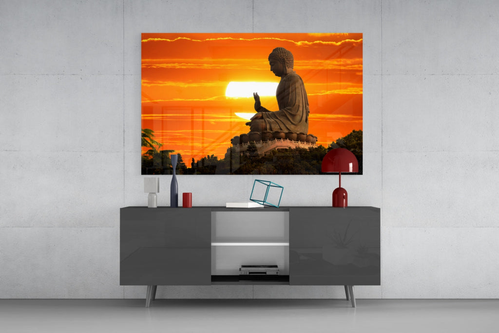 Budha Glass Wall Art