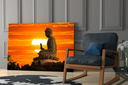 Buddha Glass Wall Art - LUXARTDECO