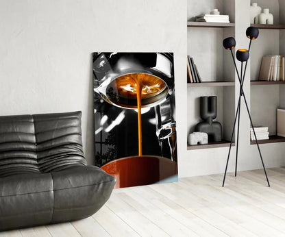 Coffee Glass Wall Art - LUXARTDECO