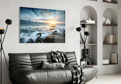 Sunset Glass Wall Art - LUXARTDECO