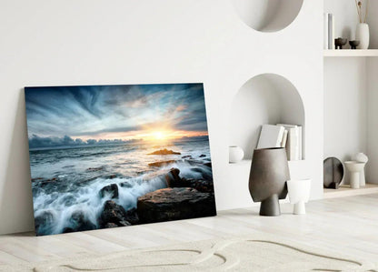 Sunset Glass Wall Art - LUXARTDECO