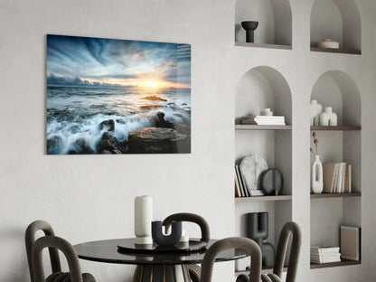 Sunset Glass Wall Art - LUXARTDECO