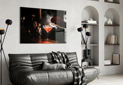 Cocktail Glass Wall Art - LUXARTDECO