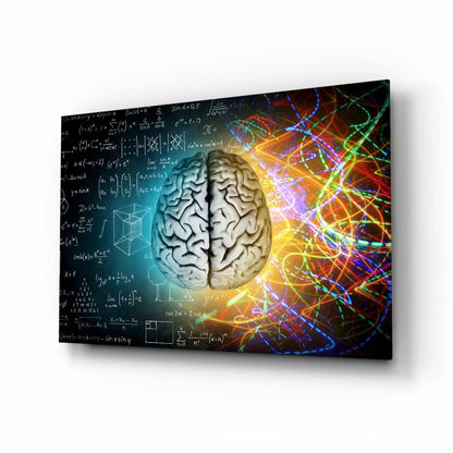 Brain Glass Wall Art - LUXARTDECO