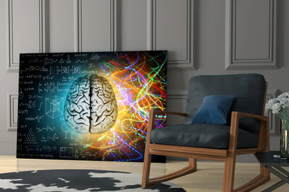 Brain Glass Wall Art - LUXARTDECO